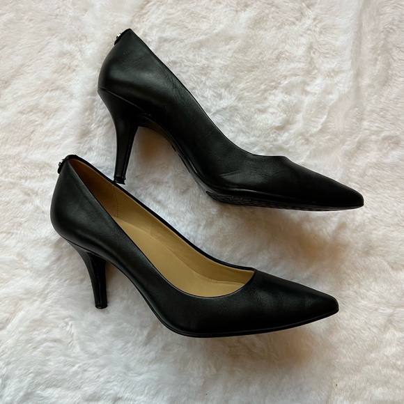 Michael Kors Black Leather Heels - Picture 4 of 5